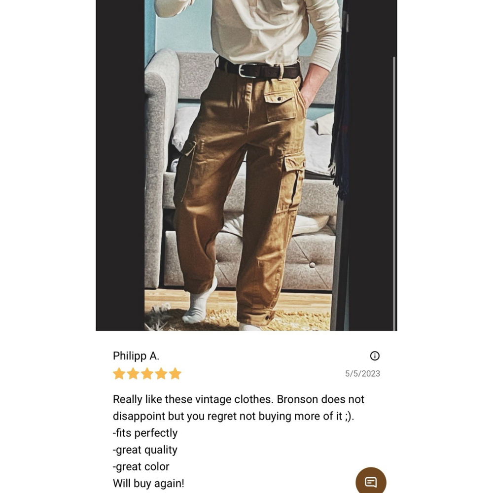 Non Stock Belgian M-64 13 oz Cotton Twill Relaxed Fit Field Barrel Leg Pants 38 - Picture 9 of 11